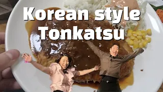 Nostalgic Taste of Korean style Tonkatsu in Namsan, Seoul, South Korea