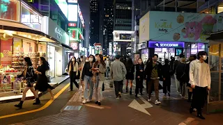 [4K] 금요일밤, 강남역 카페거리 클럽거리 풍경 워킹투어