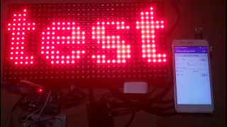 Arduino project : wifi control P10 led matrix