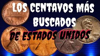 5 De los "Centavos Lincoln" Más Valiosos y más Buscados Sus precios son Muy Altos..en El Mercado