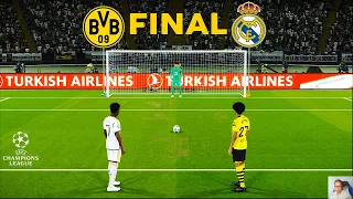 Final UCL 2024 - Penalty Shootout | Borussia Dortmund vs Real Madrid | Champions League | PES