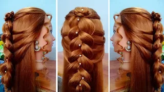 Dutch Flower Braid | updos | Cute Girls Hairstyle | cute hairstyles  medium hair | hair style girl