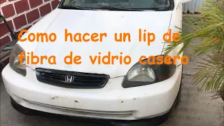 Como hacer un lip casero de fibra de vidrio