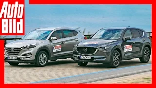 Neuer Mazda CX-5 vs Hyundai Tucson (2017) Test/Review/Fahbericht/Neu