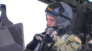 Истребитель F-22 Raptor в действии