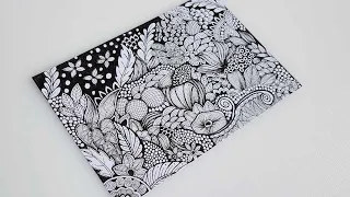 How to Draw Easy Zentangle Patterns for Beginners | Doodle art