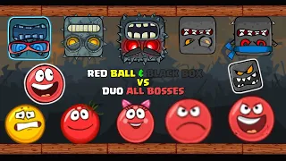 Duo Red Ball Black Box vs Duo All Bosses (15,30,45,60,75) Battle Fusion Gameplay Volume 1,2,3,4,5