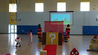 Princess Peach Super Mario Movie Quick Change Act performed by 6 year old 1st Grade Talent Show