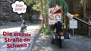 Für Motorradfahrer mit Anspruch. Der Griesalp mit 28% Steigung fordert Geschicklichkeit