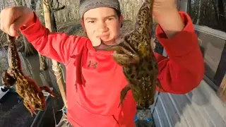 The Camp! Houseboat fun - Fish, Frogs and Snakes!  SNAKEBITE!