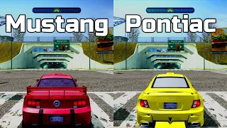 NFS Most Wanted: Ford Mustang GT vs Pontiac GTO - Drag Race