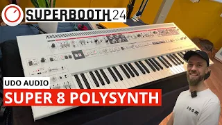 UDO Audio Super 8 First Look and Super 6 Polyphonic Aftertouch Upgrade | Superbooth 24