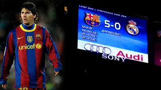 Barcelona 5 - 0 Real Madrid 2010 | Tarihi Gece | TÜRKÇE SPİKER HD