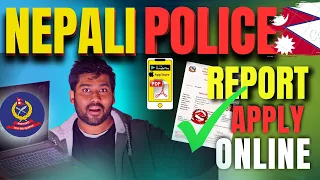 How to apply for online police Report in Nepal | Consular department stamps | Job seeker visa 2023