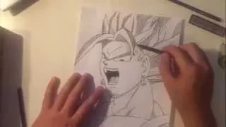 DrawingLessons - speed drawing Gohan from DBZ