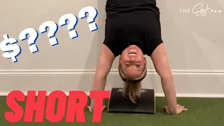 $100 for every handstand pushup my pregnant wife does #shorts