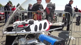 Classic Racer Parade lap Isle of Man Mike 'Spike' Edwards debut AJS 7R Manx GP TT course