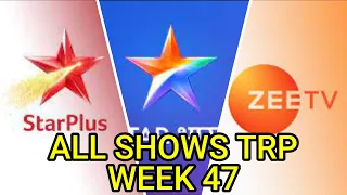 Week 46 ALL SHOWS TRP   STAR Plus, SAB TV, Colors TV, Zee TV, Sony TV, STAR Bharat, And TV