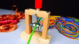 Money from the Wires. How to strip Copper Wires. DIY Machine for Stripping Wires.