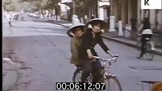 1960s North Vietnam, Life in Towns, Color Footage | Kinolibrary