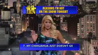 Paris Hilton on the Late Show with David Letterman - February 3, 2010 - Top Ten List