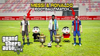 GTA 5: Messi & Ronaldo Football Match In Los Santos | Franklin & Shinchan