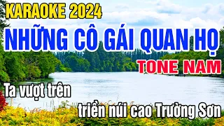 Những Cô Gái Quan Họ Karaoke Tone Nam Nhạc Sống gia huy karaoke