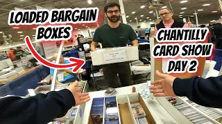 CHANTILLY SPORTS CARD SHOW BARGAIN BOX SHOPPING DAY 2