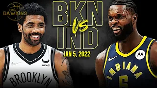 Brooklyn Nets vs Indiana Pacers Full Game Highlights | Kyrie's Return | Jan 5, 2022 | FreeDawkins