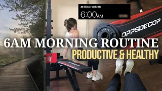 6AM PRODUCTIVE MORNING ROUTINE | 75 Hard morning routine, productive, healthy habits