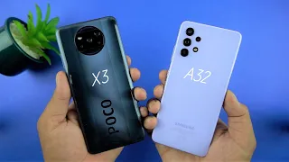 Samsung Galaxy A32 vs Poco X3 Full Comparison - اردو / हिंदी