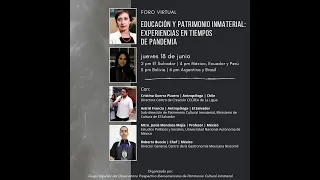 FORO EDUCACIÓN Y PATRIMONIO INMATERIAL