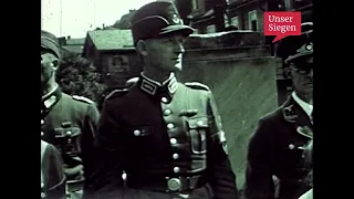 Vereidigung von Reichsarbeitsdienst Angehörigen am 06.08.1944 in Siegen