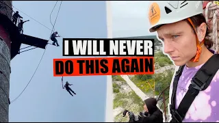 The scariest Skating Experience / Rail to Freefall at Ropejumping.lv