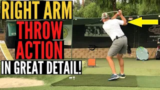 Right Arm Throw Action in Detail - For Incredible Clubhead Speed!