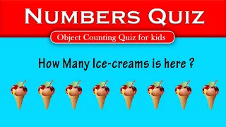 How Many? Counting Quiz - Game for Kids Numbers Kindergarten Preschoolers - Mathematics