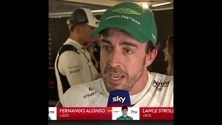 Fernando Alonso interview after the race at Azerbaijan Grand Prix