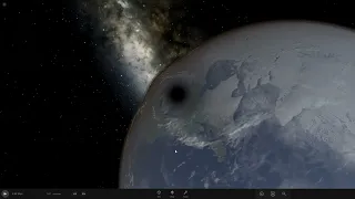 Earth vs half earth mass black hole (Suggestion)