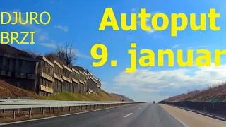 Banja Luka - Doboj highway, "January 9", driving by car, February 2024