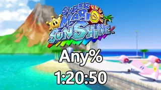 Super Mario Sunshine Any% Speedrun in 1:20:50