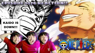 ONE PIECE EPISODE 1076 REACTION!!! KAIDO’S FLASHBACK!!! LUFFY BEATS KAIDO!!!