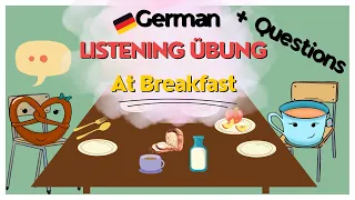 Realistic Conversation | At the Breakfast table | Learn German