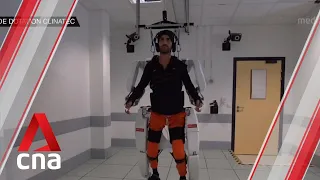Paralysed man able to walk again with brain-controlled exoskeleton