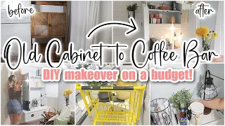 🪴 DIY COFFEE BAR MAKEOVER // Furniture Flip on a Budget! // Kelly's Korner Makeover