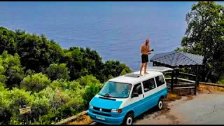 Vanlife Greece /slept on 1 of TOP 10 MOST beautiful beaches in the WORLD