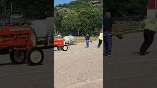 Fairfield County tractor show! Human tractor pull.