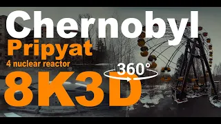 Chernobyl VR 3D 360, Pripyat city, No. 4 nuclear power reactor, reactor control room.