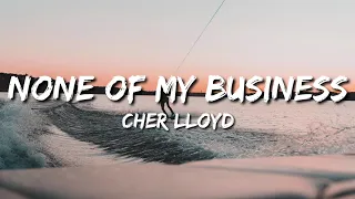 Cher Lloyd - None Of My Business (Lyrics)