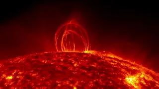 NASA | Fiery Looping Rain On The Sun           #nasa