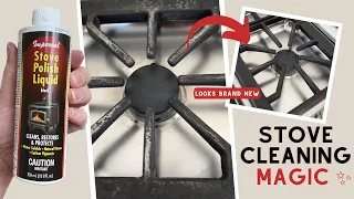 Make Your Cast Iron Stove Grates Look New Again ✨ #cleaning #springcleaning #deepcleaning #clean